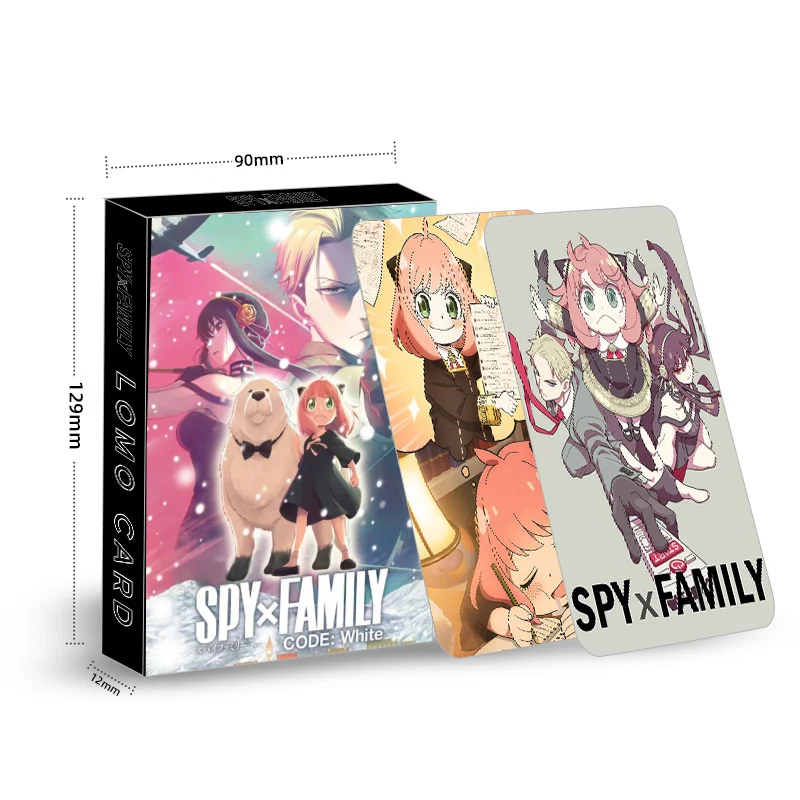 

SPY×FAMILY 30pc/set Large Lomo Cards Japanese Anime Card Games One Piece Message Postcards Box Gift Collection Comic Fan Toys