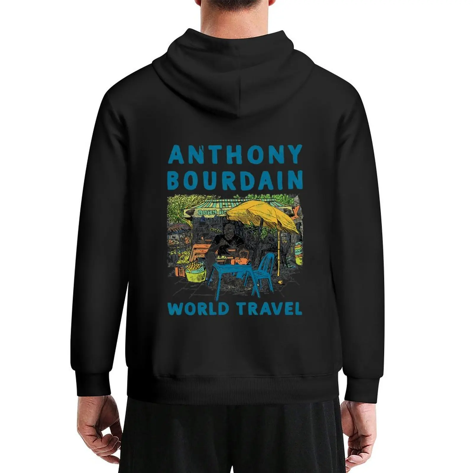

Anthony Michael Bourdain T-ShirtAnthony Bourdain world Travel Food Hoodie mens clothing men's autumn clothes hoodie men