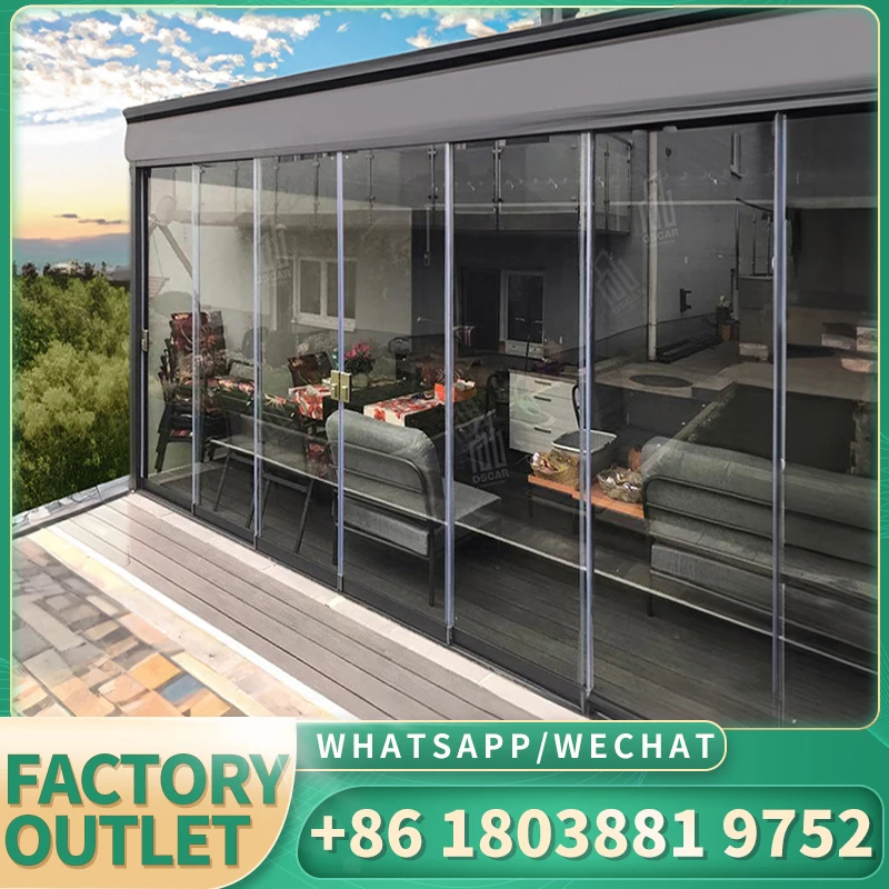 Outdoor pergola model movable canopy gazebo opening closing kitchen swing outside pergola Louvre Pergola Aluminium Wall Mounted