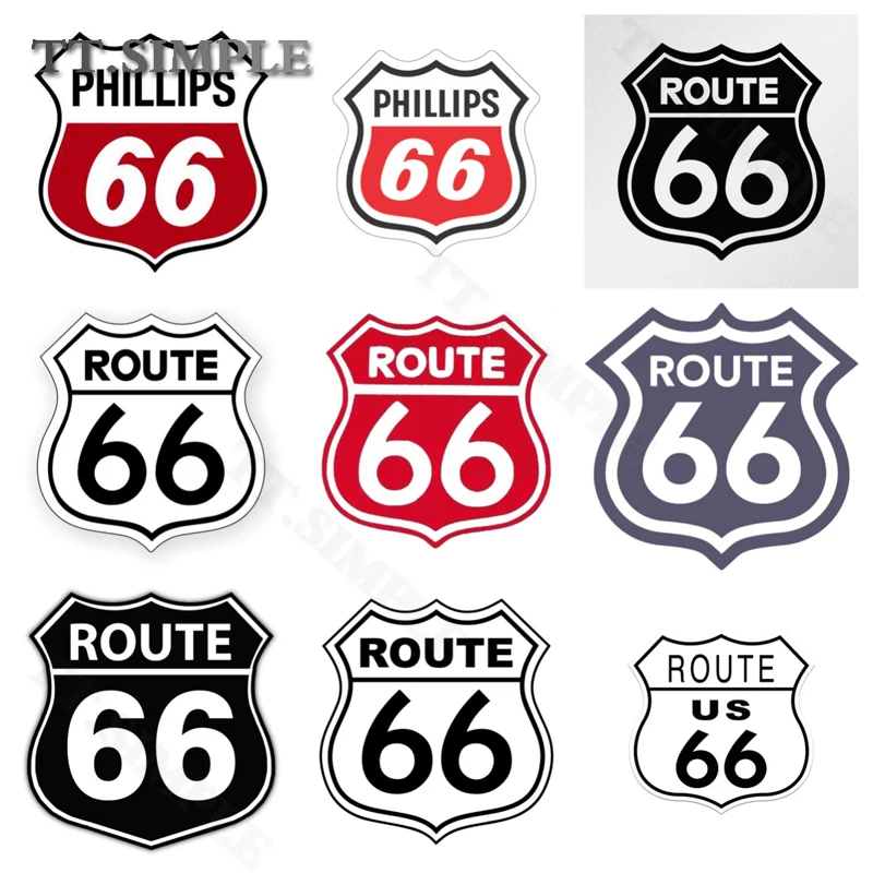Hot Rod 66 TT Personality Number Sticker Decal Automotive Vinyl Car Sticker Multiple Styles