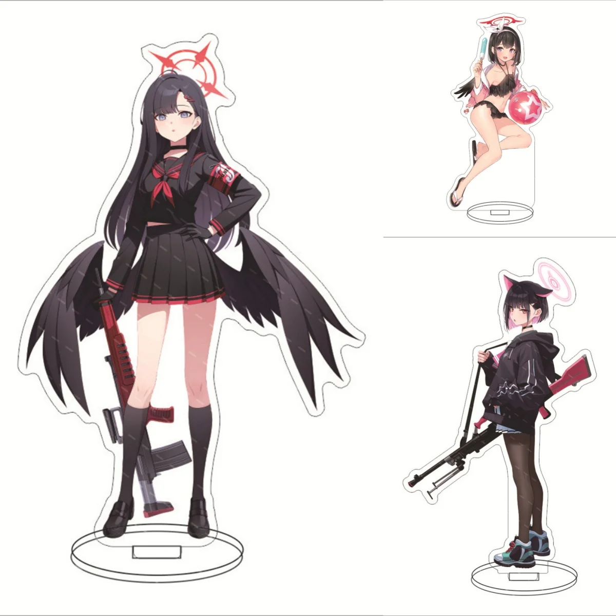 Blue Archive Hyakkiyakou School Hot Anime Acrylic Stand Characters Kasuga Tsubaki Waraku Chise Kuda Izuna Desk Display Standing