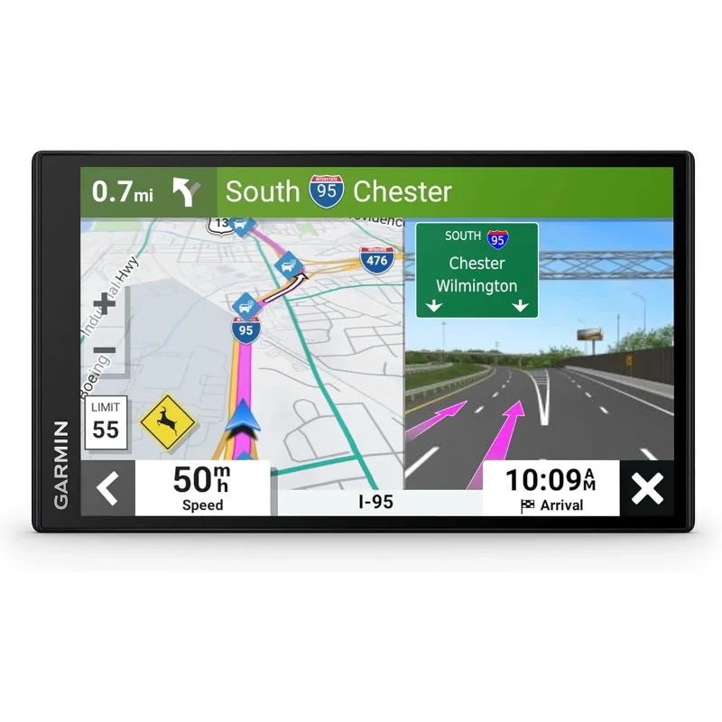 

DriveSmart 76, 7-inch Car GPS Navigator with Bright, Crisp High-resolution Maps and Garmin Voice Assist