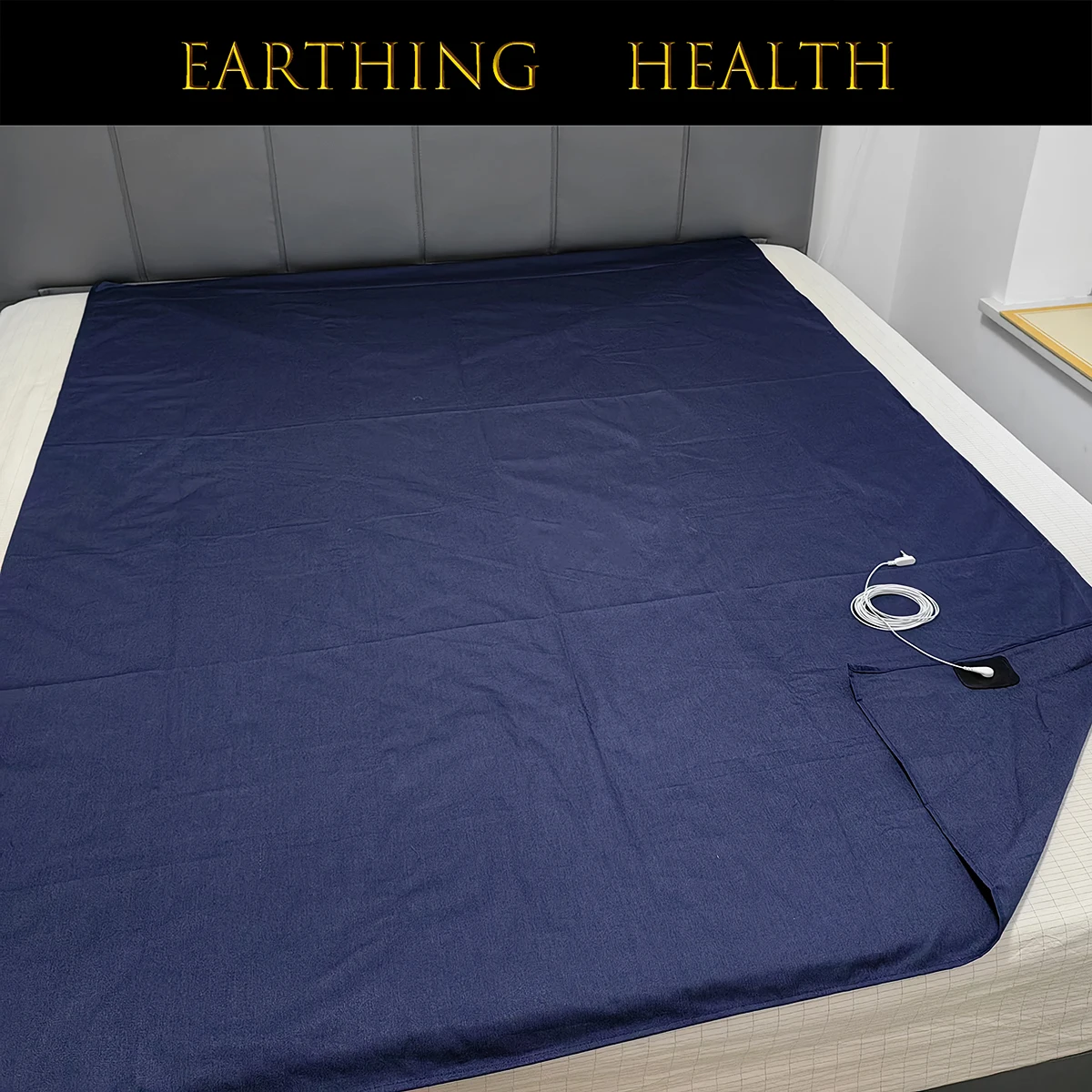 Earthing Sheet with Stainless-steel Fiber Conductive Grounded Anti-ESD Radiation Protection Bedsheet Improve Health