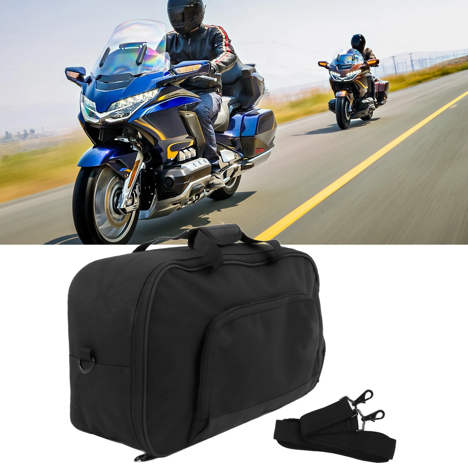 Motorcycle Tail Bag Large Capacity Containing Baggage Replacement for GoldWing 2018‑2021