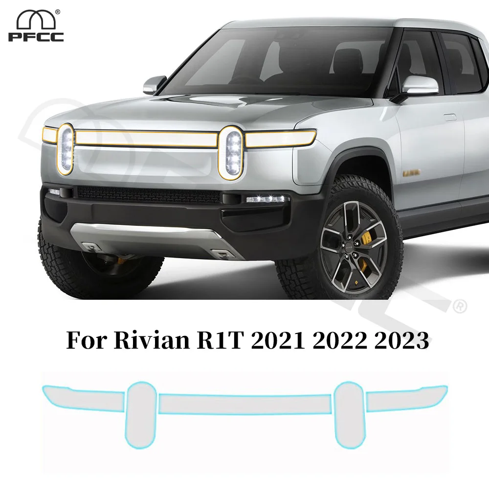 

For Rivian R1T 2021 2022 2023 Headlight Rearview TPU Paint Protective Film Anti-scratch Pre-cut PPF Clear Bra Resistant Cover