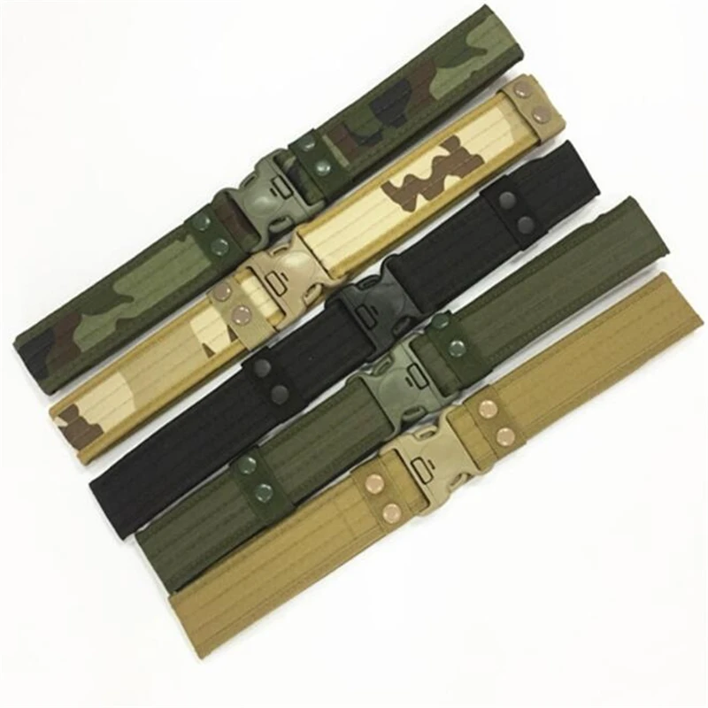 2 Inch Combat Belt Quick Release Durable DRing Fighter Molle Combat Belts Men Canvas Waistband Outdoor Wargame