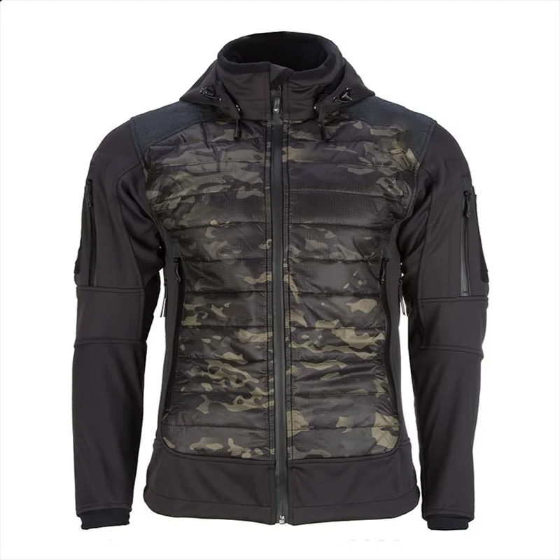 Outdoor Tactische Softshell Jack Isg2.0 Verbeterde Winddichte En Waterdichte Afneembare Capuchon