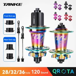 TANKE 120 Click Hub 6 Bearing MTB Hub Front Rear 28 32 36 Holes Disc Brake Mountain Bicycle Hubs 7 8 9 10 11 12 Speed Bike parts