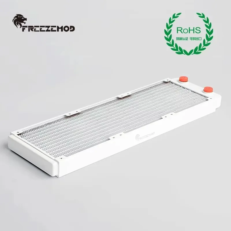 FREEZEMOD Computadora PC Enfriador de agua Pintura de piano Color blanco Radiador de cobre CPU Disipador de calor Certificación ROHS. TSRP-WP360
