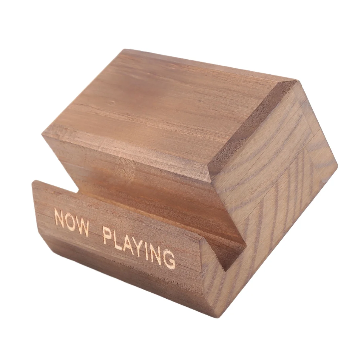 

ABLK NOW Playing Vinyl Record Stand Vinyl Record Holder Display Wood Records Storage Stands for Albums Spinning Accessories