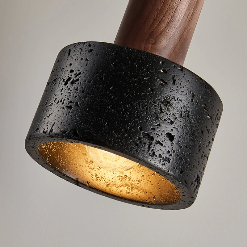 

Black Hole Stone Minimalist Pendant Lamp Modern Bedroom Bedhead Designer Dropllight Nordic Restaurant Bar Personality Chandelier