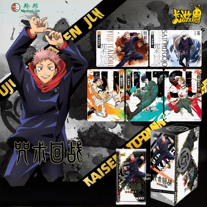 KAYOU Genuine Jujutsu Kaisen Card College Articles Warlock Collection Card Itadori Yuji Gojo Satoru BP Card Peripheral Toy Gift
