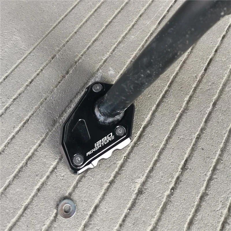 แผ่นรองขาตั้งข้างมอเตอร์ไซค์ CNC สำหรับ 1290Adventure 1290 SUPER ADVENTURE S R T ADV 1290ADV