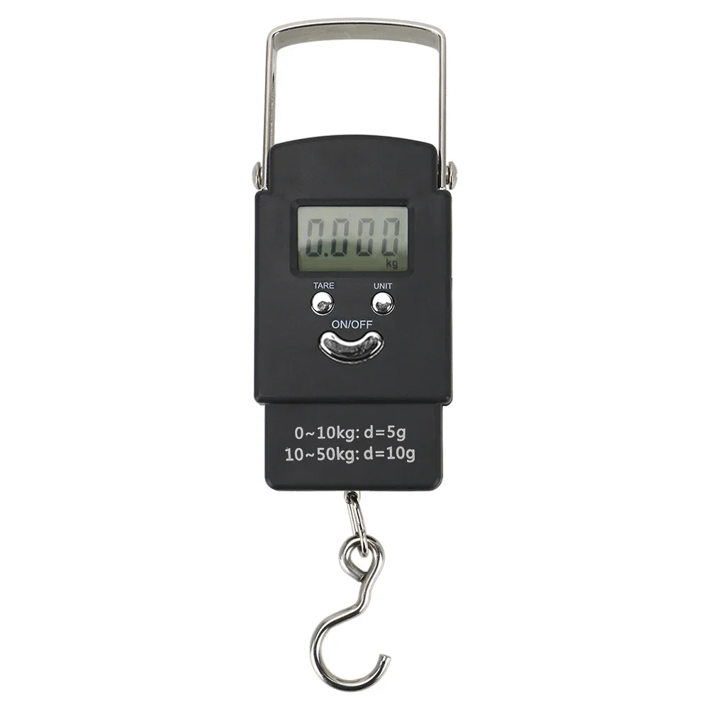 

50Kg/110lb LCD Electronic Portable Scale for Fishing Luggage Travel Hanging hook scale Digital Weighing Scale Home Tool