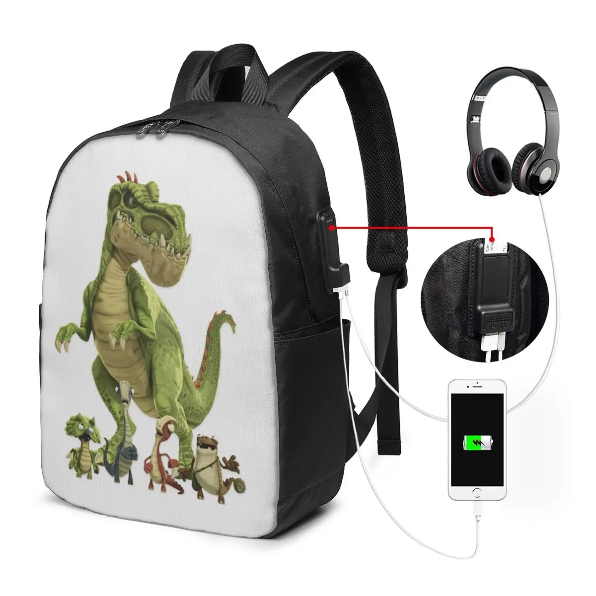 Mochila Kawaii con dibujo de dinosaurio Gigantosaurus, bolsa para cuaderno de viaje, bolsa escolar para estudiantes universitarios, bolsa para ordenador portátil