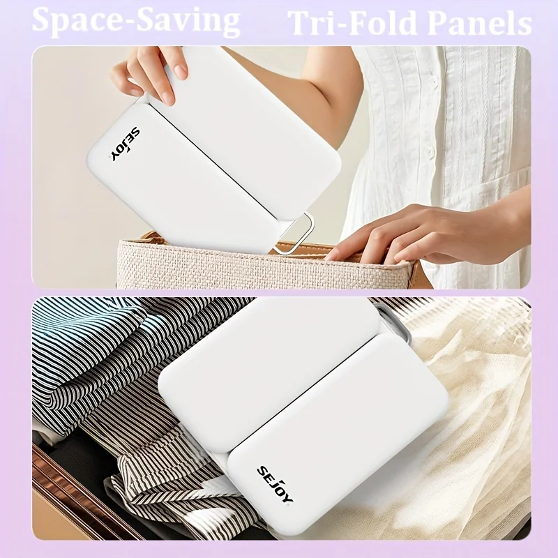 Sejoy Makeup Vanity Mirror with 3 Magnification and Color Modes Light, Magnifying Mirror with Touch Sensor and Rechargeable USB