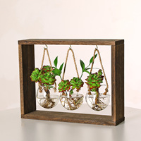 Desktop Plant Glass Container Hydroponic Vase Diy Hanging Glass Flower Pot Hydroponic Home Decoration Ornaments Home Gift