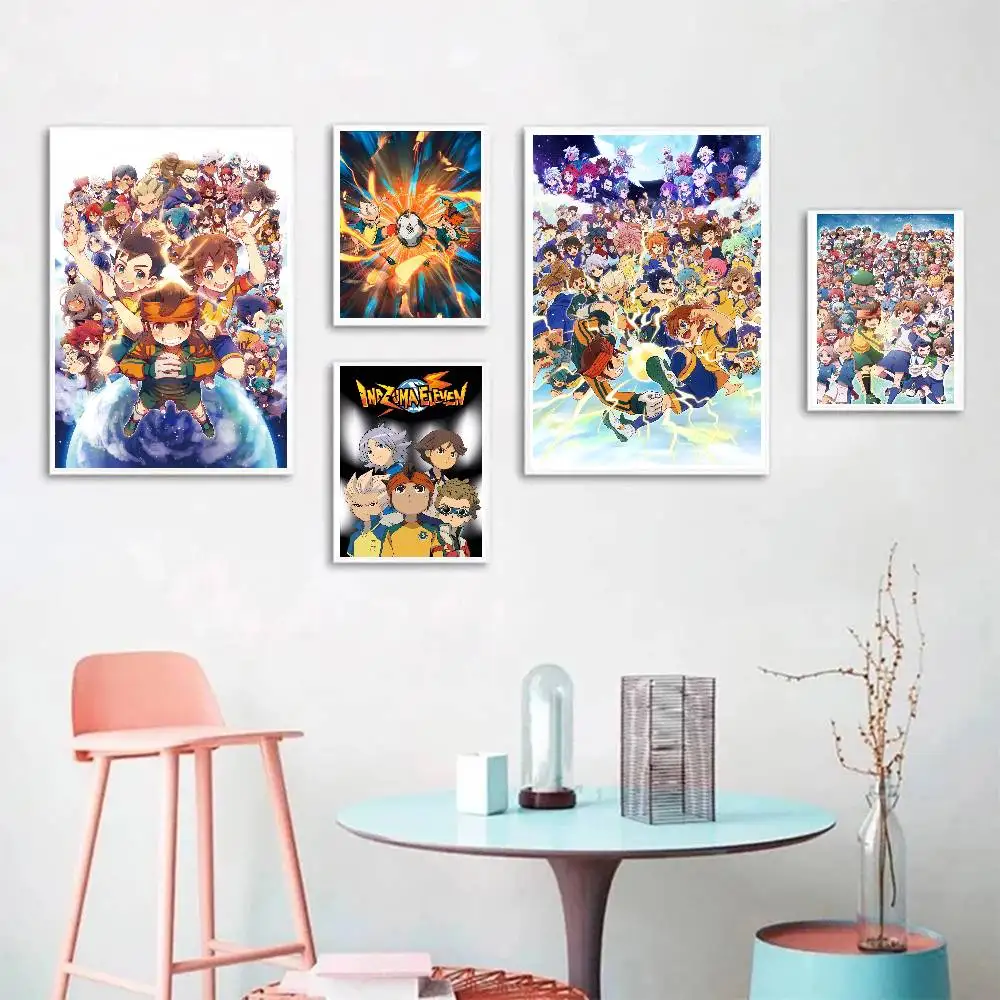 Anime Inazuma Eleven Posters Living Room Bar Cafe Quality Canvas Vintage Style Comics Painting Art Home Wall Decor Picture