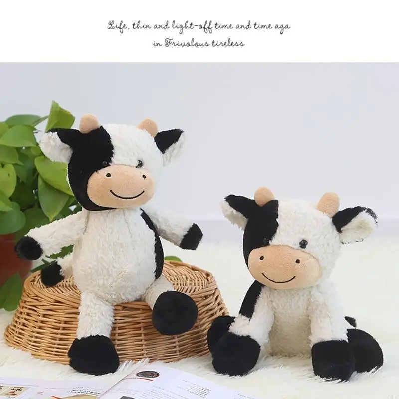 C63C بقرة محشو بالحيوان طفل أفخم لعبة محبوب لطيف زخارف هدية ناعمة