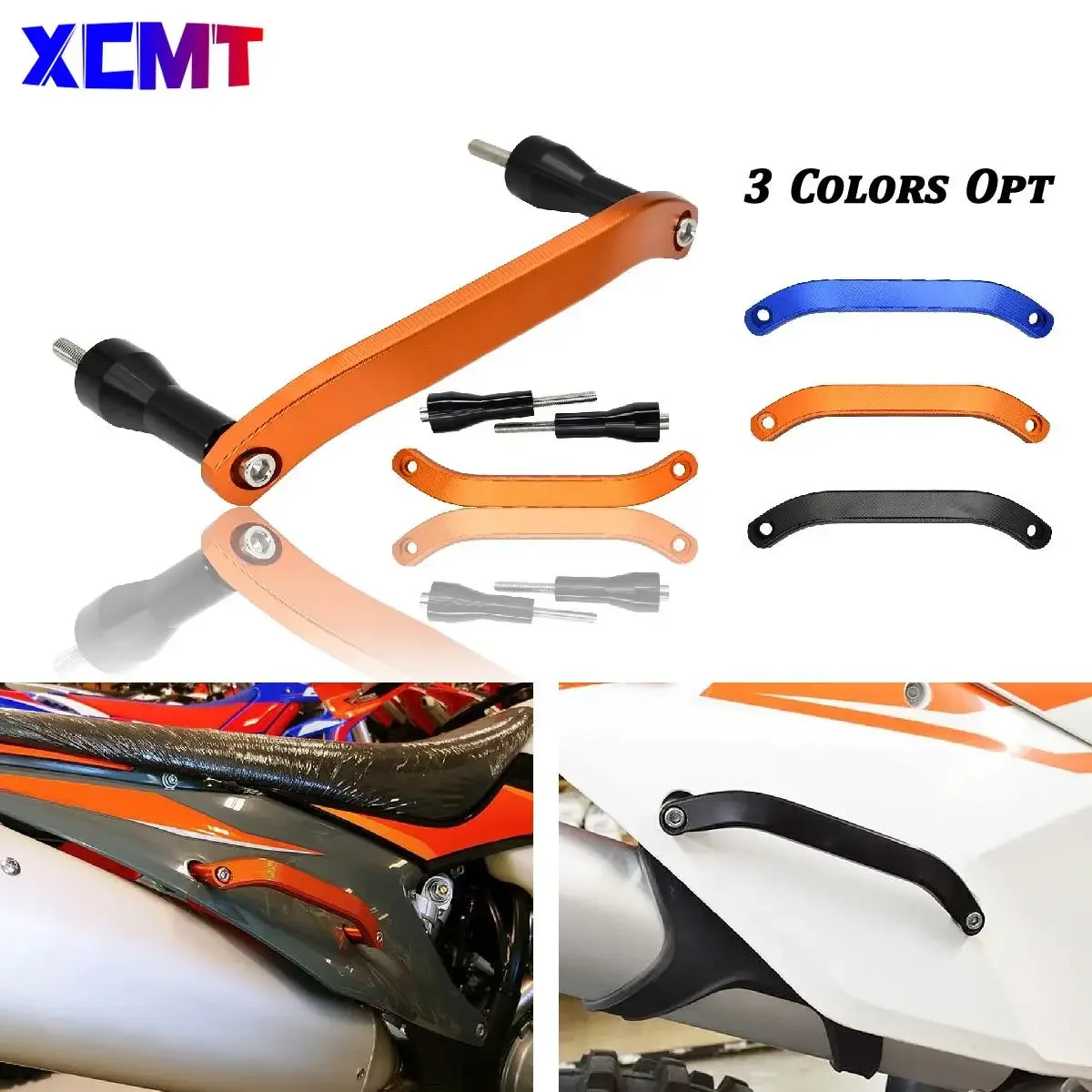 

Rear Seat Grab Handle CNC Rail Handle Handrail For KTM SX SXF XC XCF XCW EXC EXCF TPI SIX DAYS 125 150 250 300-450 500 2019-2023