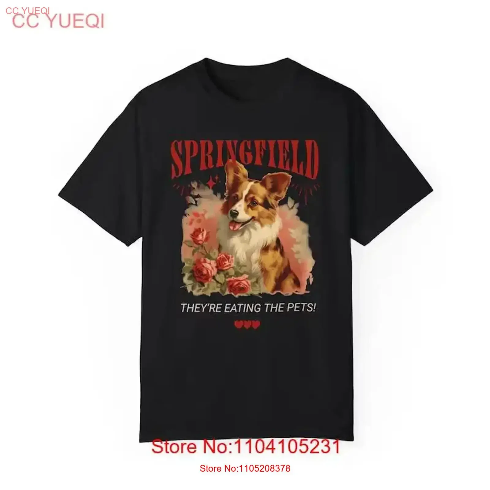They're Eating the Pets Pro Kamala Harris Debate T Shirt Cute Dog  vintage Washed Top For Everyday Wear Soft Breathable