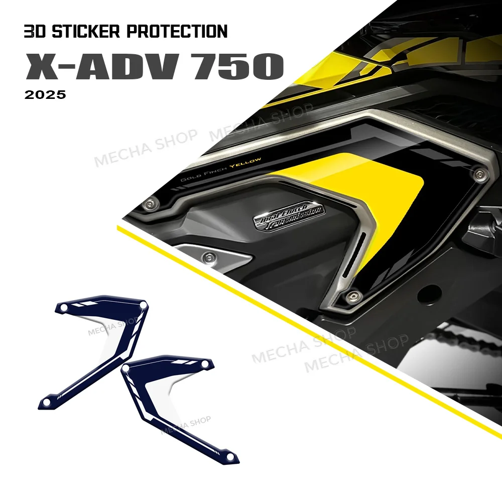 

For X-ADV 750 XADV 750 2026 3D Gel Resin Motorcycle Tank Pad Protection Sticker New Decorative Decal
