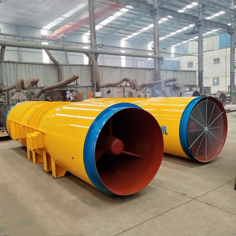 Tunnel mouth blower construction exhaust mining excavation air intake use