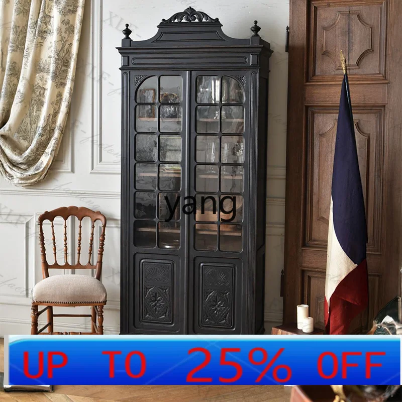 

Книжный шкаф в неоклассическом стиле, резной, большой вместимости, многофункциональный шкаф для хранения.