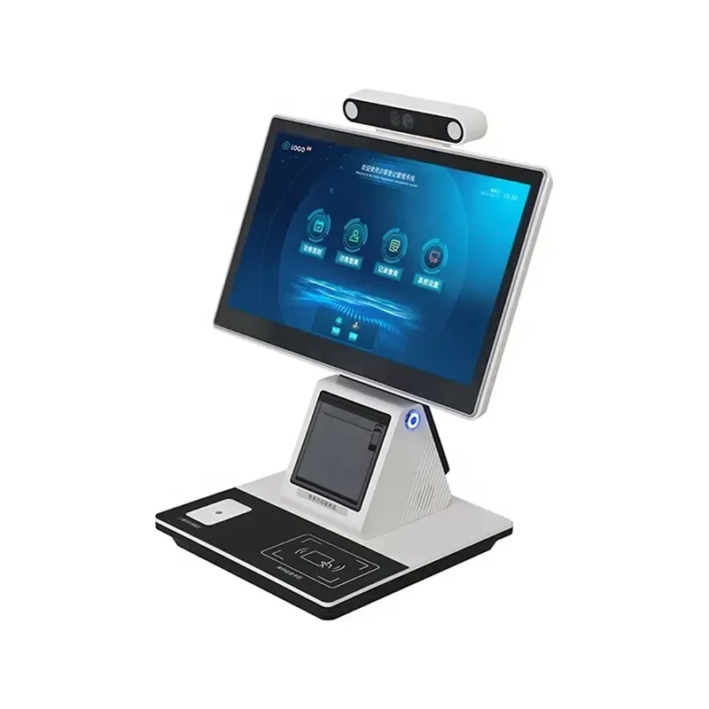 13.3 15.6 Inch Self-Service Kiosk Terminal Vending Machine with QR Code Scanning NFC SDK Optional Barcode Reader