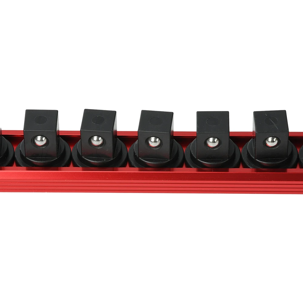 1 Stück 360 ° Schwenkbarer magnetischer Steckdosen-Organizer, 1/4 3/8 1/2 Zoll, Steckdosen-Clip, Schienenhalter, Steckdosen-Rack-Tablett, Handwerkzeuge, Blau, Rot ﻿ – Detail 18