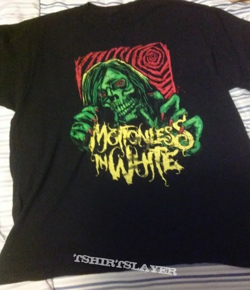 Motionless In White Zombie shirt Retro style Black T shirt Heavy Cotton NH27240