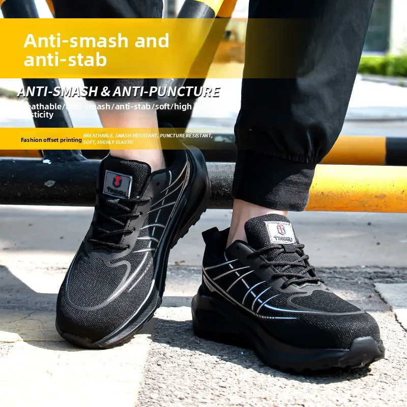 10kV Insulated Electrician Safety Shoes Breathable High Elastic EVA Lightweight Work Boots Protective Footwear for Men