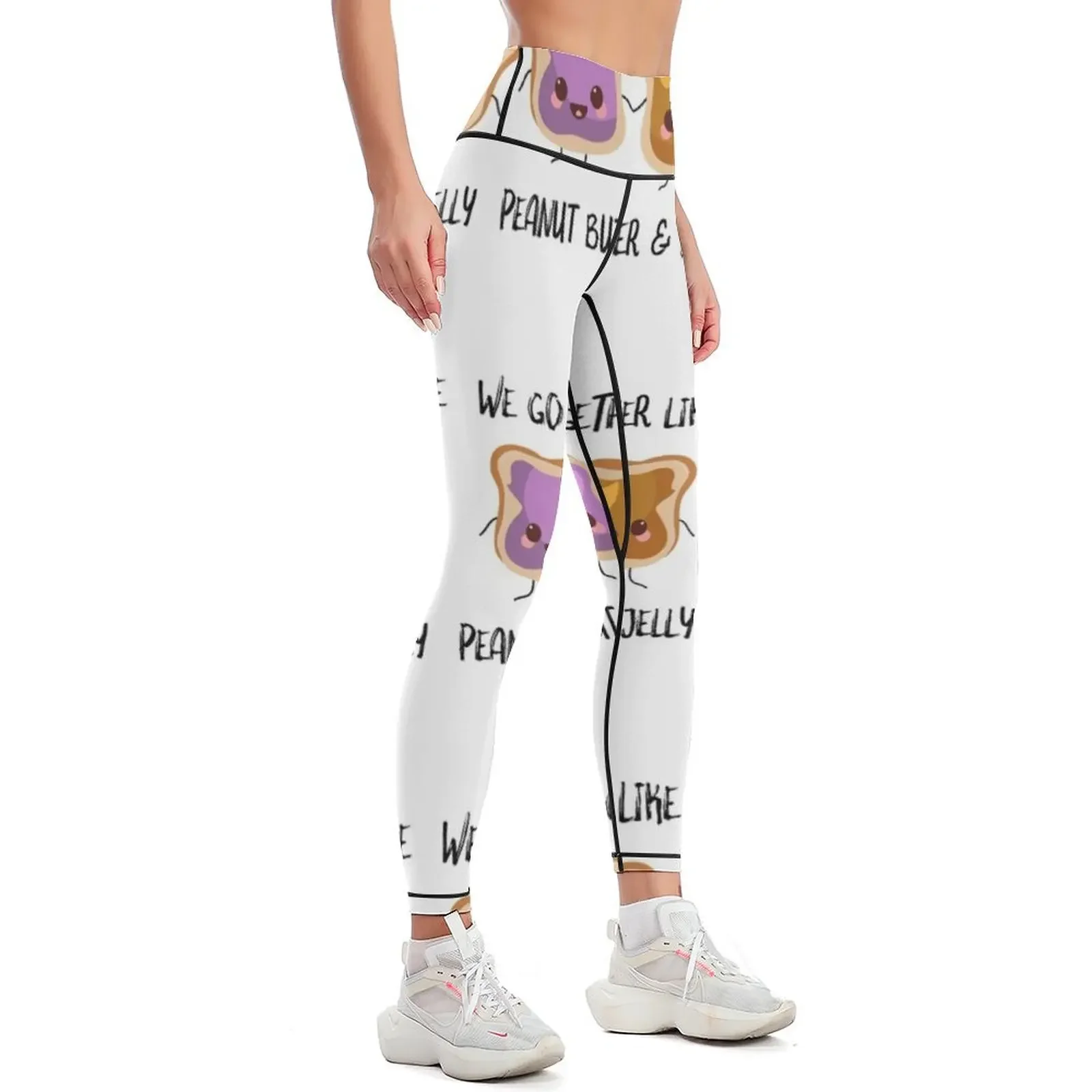 We Go Together Like Peanut Butter And Jelly Leggings sport legging gym wear gym clothing Womens Leggings