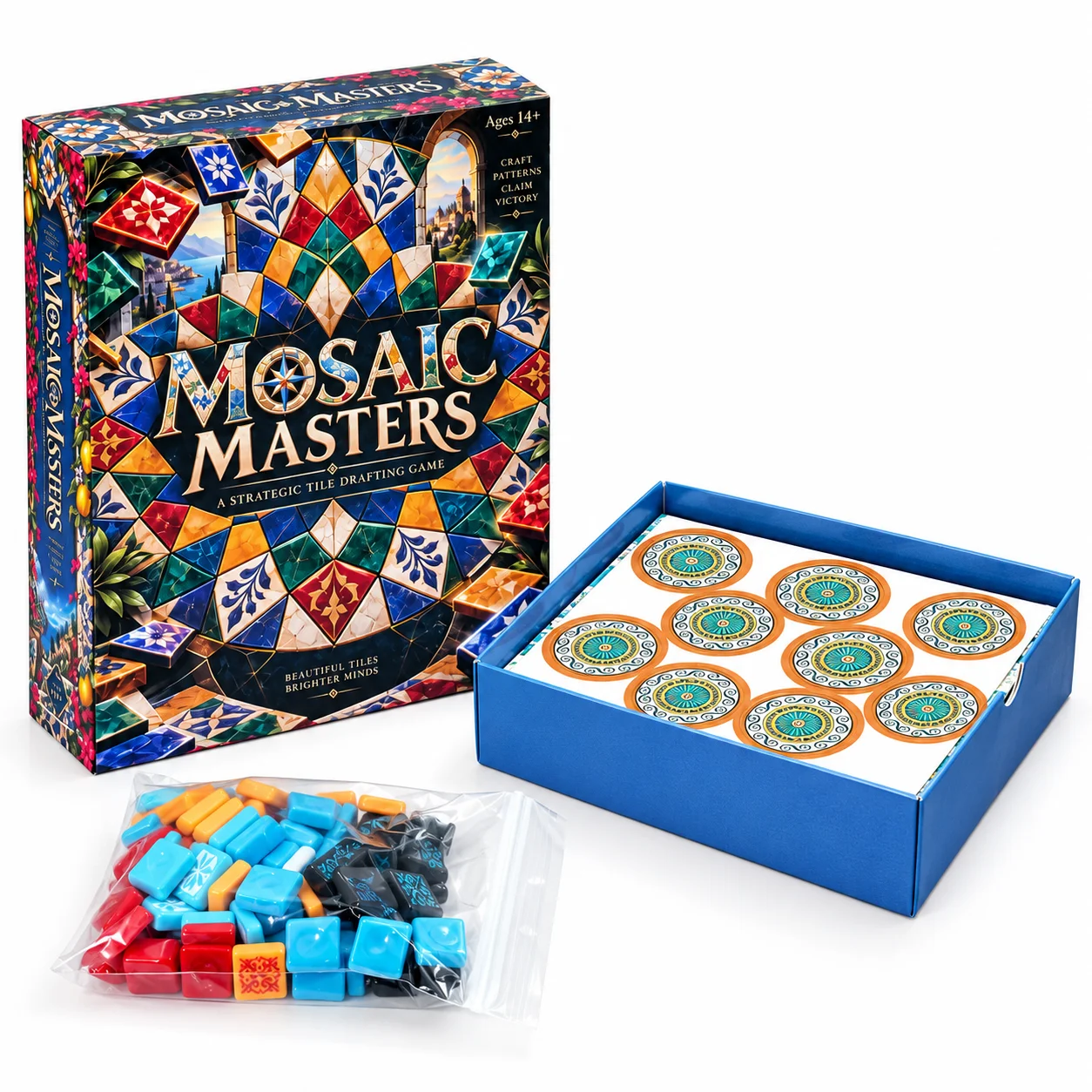 MOSAIC MASTERS Strategic Tile  - Strategy Board Game 评论和价格