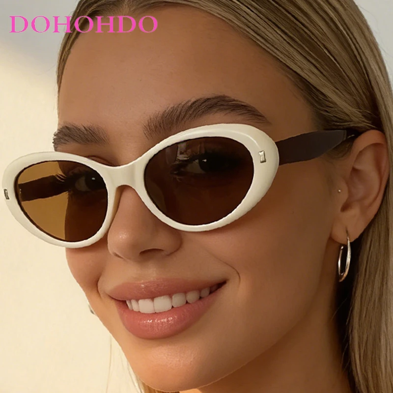 

Fashion Designer Oval Rice Nail Sunglasses Women New Luxury Brand Men Sunglass Summer Traveling Shade Female Eyewear UV400 Очки