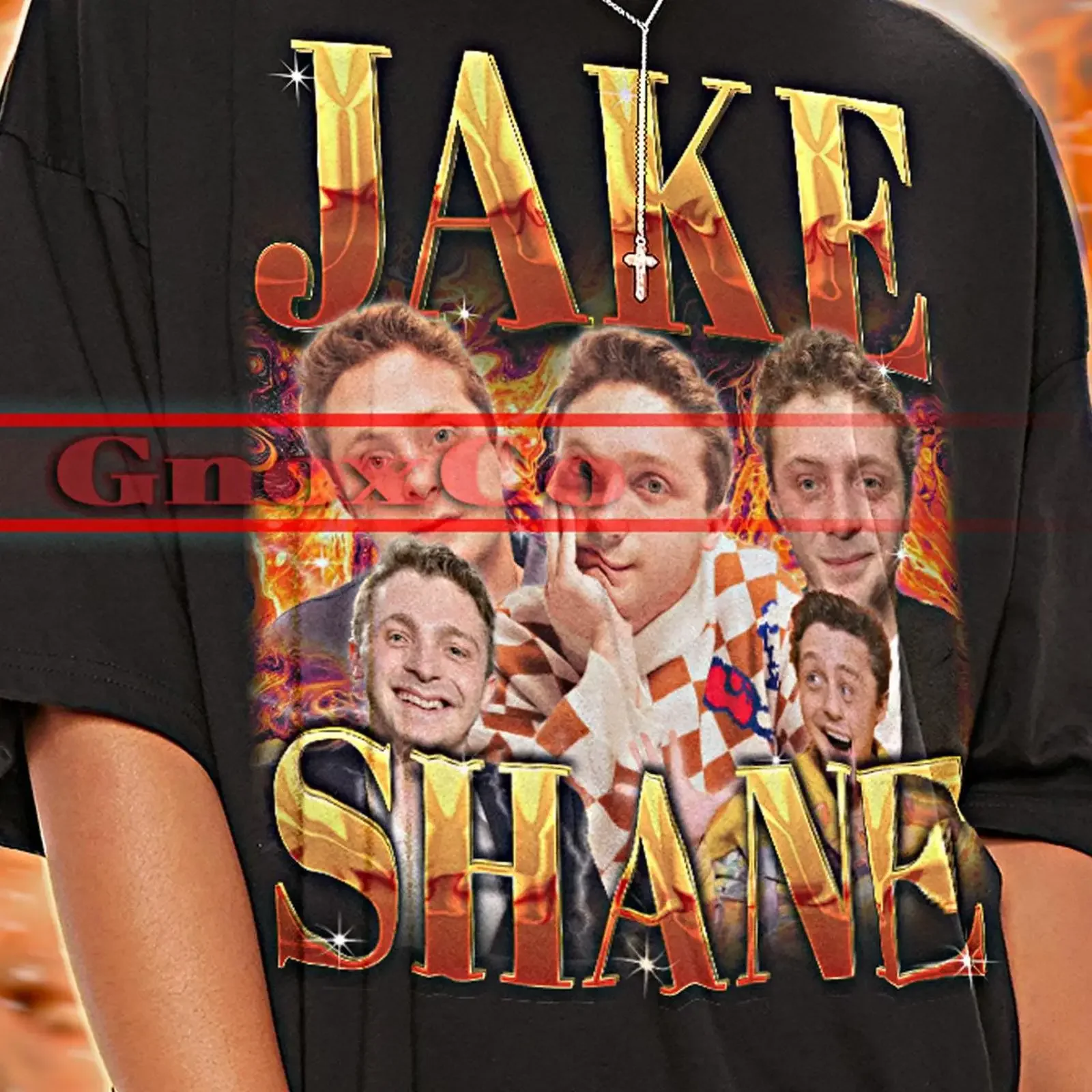 Jake Shane Bootleg Rap T Shirt Vintage 90s Style Fan Merch  vintage Washed Slightly homme graphic Comfortable Unisex