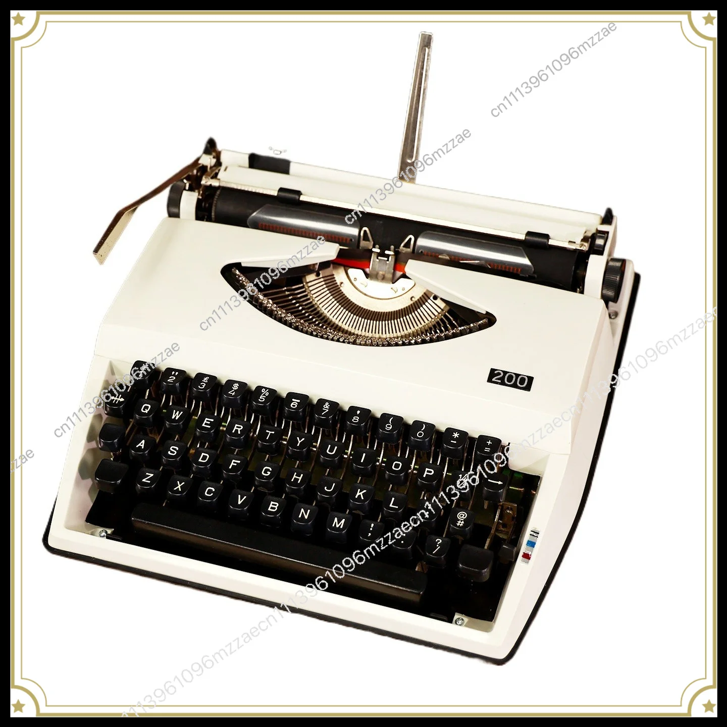 Vintage Typewriter English Machinery, Retro Art Collection Gifts Medieval Old Things
