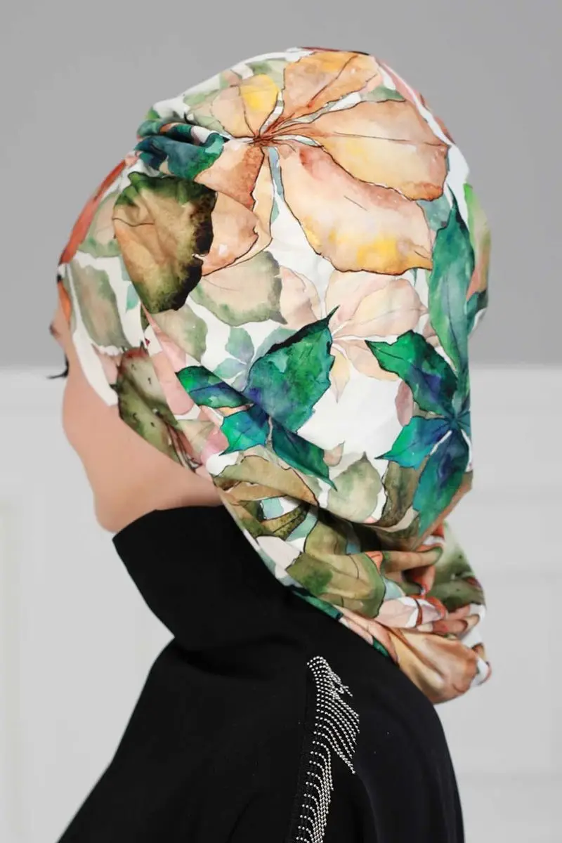 Padrão de outono de osso penteado drapeado