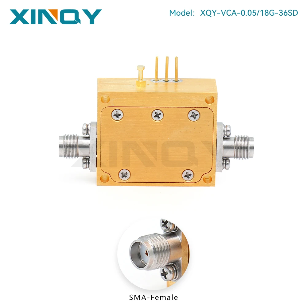 XINQY 0.05-18GHz Wideband Voltage Controlled Attenuator Voltage Control GPS/GNSS/Satellite Communication 50 Ohm