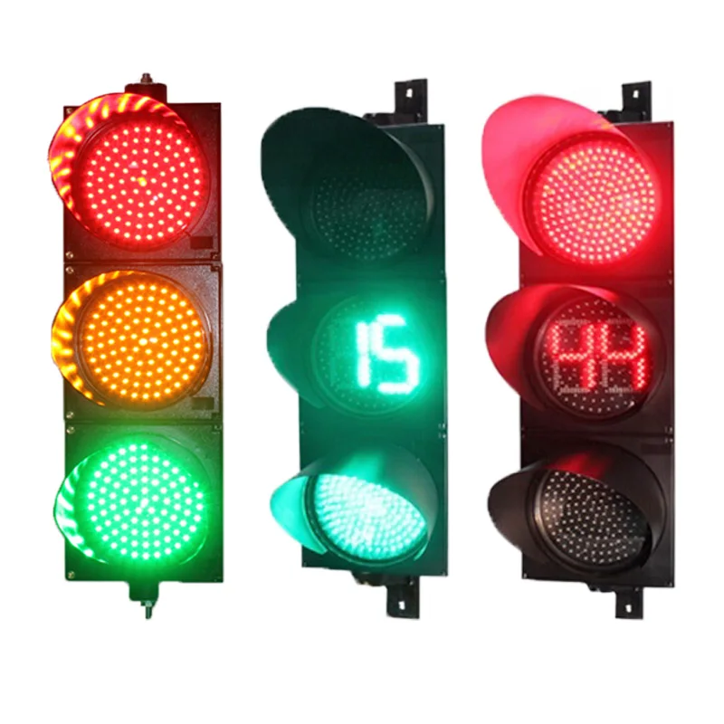 

Wholesale price waterproof IP65 100mm 200mm traffic signal light intersection