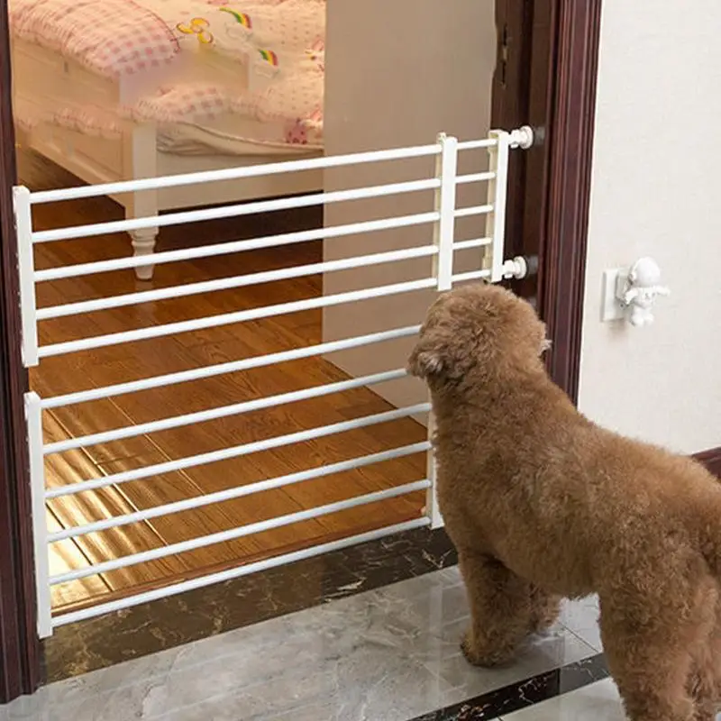 Indoor Dog Gate Retractable Freestanding Fence Nail-free Household Reusable Door For Small Medium Dogs Puppy Fence Pets supplies