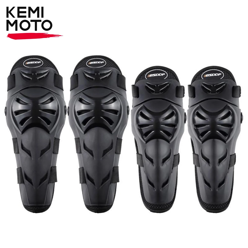 

4PC Motorcycle Knee Elbow Protective Gear Motocross Racing Guards Elbow Kneepads Guard Windproof Summer proector Equipment