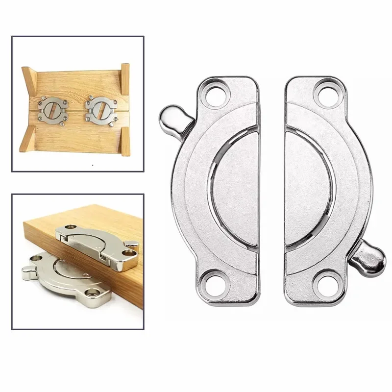 Tabletop Connector Table Buckles Desk Combination Woodworking Fasteners Furniture Hinges for Wardrobe Cabinet Folding Shelf