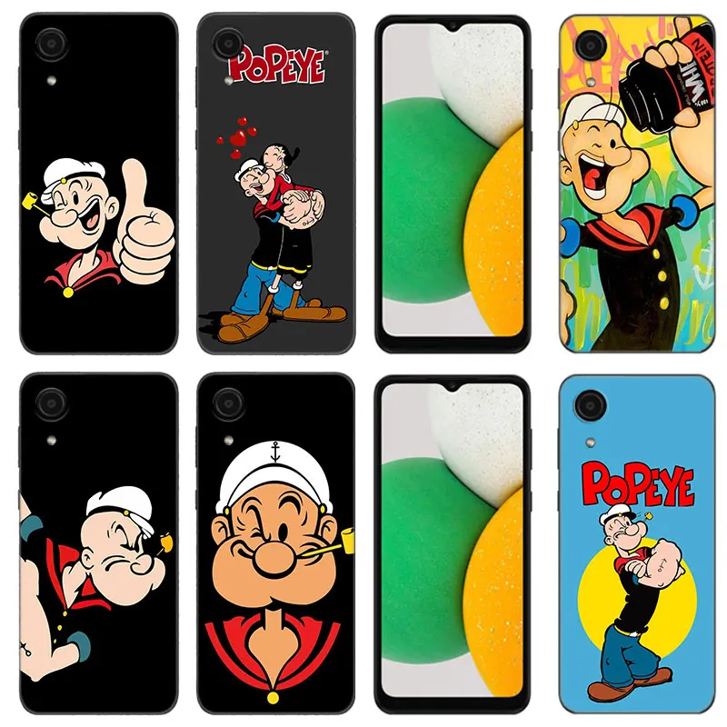 Disney Popeye The Sailor Phone Case For Samsung A01 Core A04E A04S A05S M04 4G A02 A03 A10 M40 S A06 A10E M10 M11 M12 M22 M42