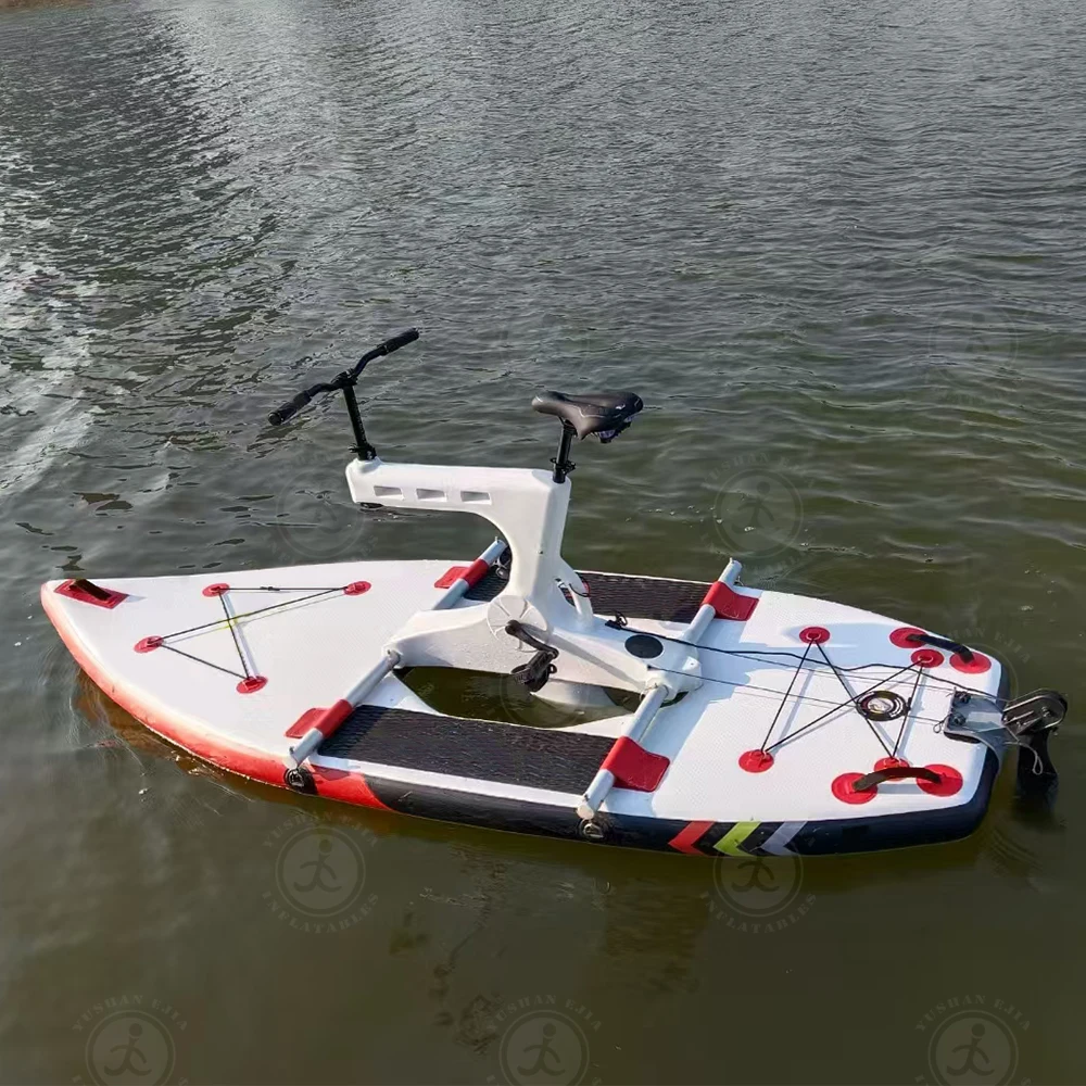 Inflatable Floating Pedal Bicycle for  Bike Water Play Equipment for Residential Use-Pedal Bike Boat for Sea Water Riding