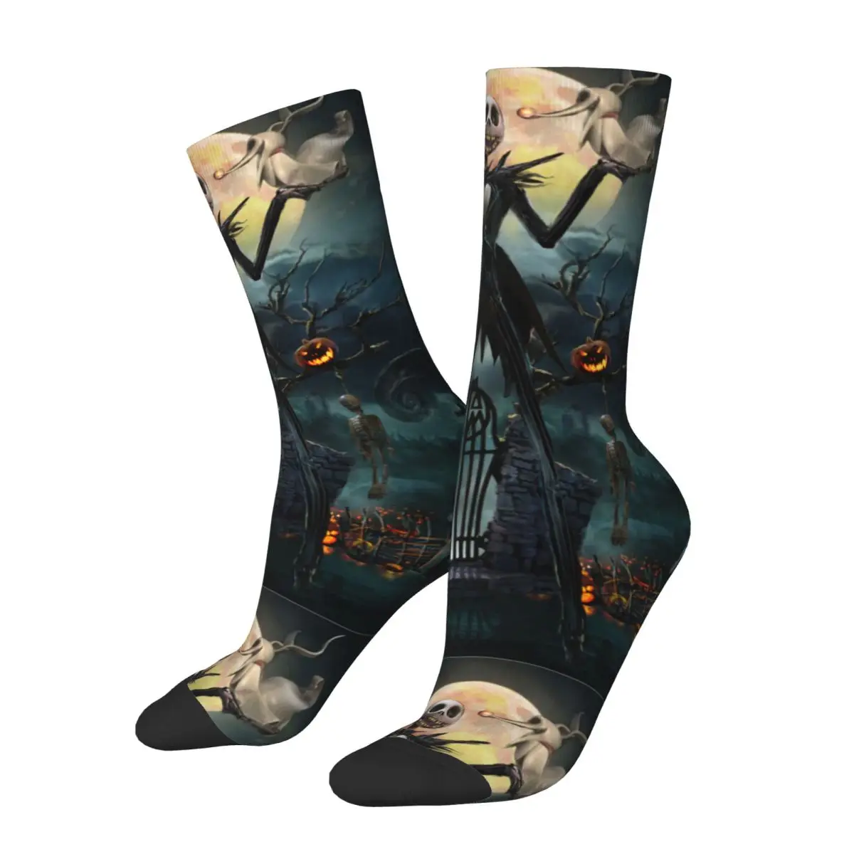 

Jack Skellington Socks Men The Nightmare Before Christmas Halloween Pumpkin King Streetwear Socks Autumn Winter Socks Gifts