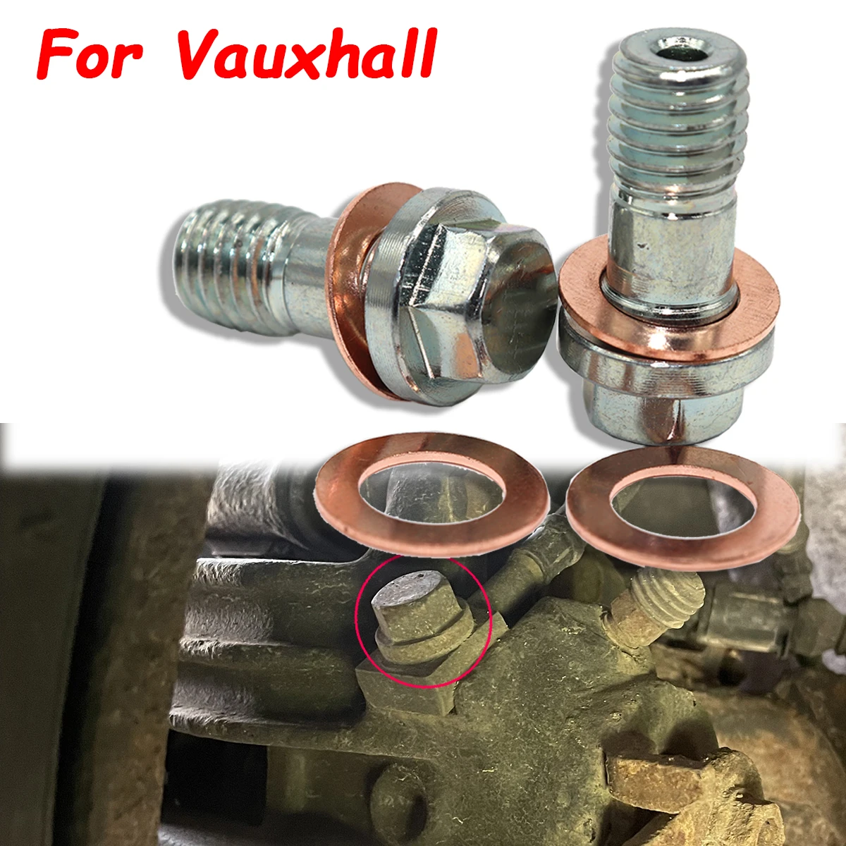 Front Left Right Caliper Hose Lines Banjo Fittings Bolts Sealing Crush Washers For Vauxhall Corsa B Corsa C Cavalier MK2 MK3