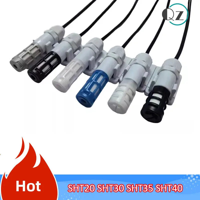 SHT40 SHT30 SHT20 SHT35 Temperature Humidity Sensor Module Probe Cable Waterproof Digital Capacitance Sensors 1M I2C Output