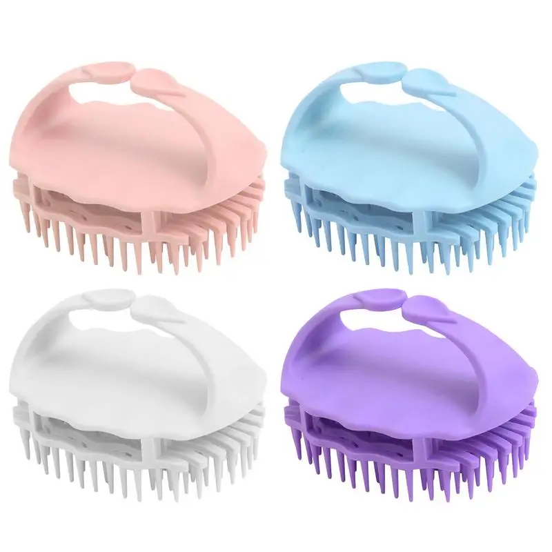 

Hair Shampoo Brush Shower Comb For Hair Soft Scalp Brush With Handle For Head Massage Scalp Scrubber For Most Hair Types