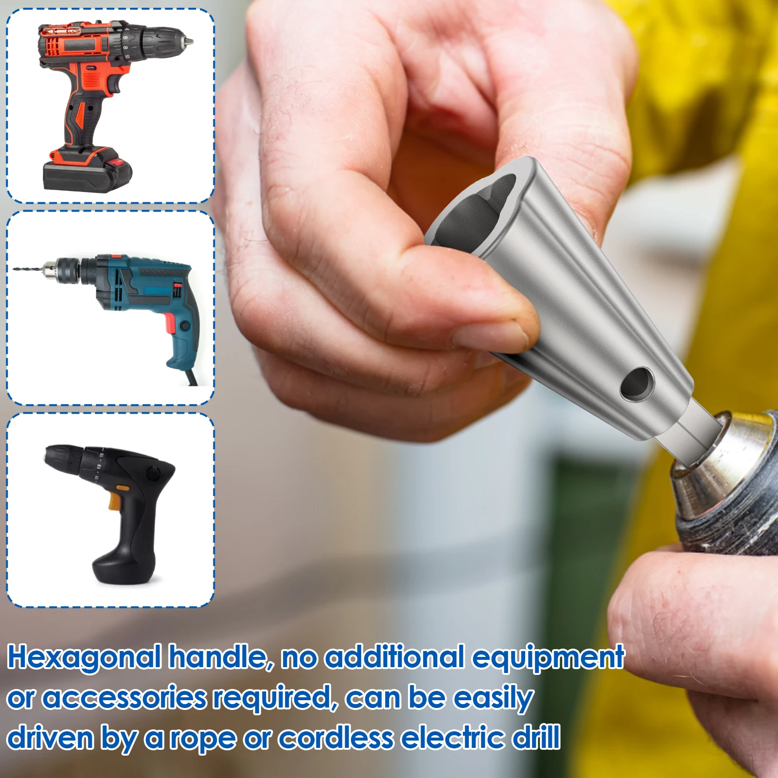 Imagem -06 - Ferramenta de Descascamento de Fio Cabo Descascador Máquina Broca Elétrica Driver Cabo Torção Ferramenta mm Hex Haste Cabo Peeling Twister Peças